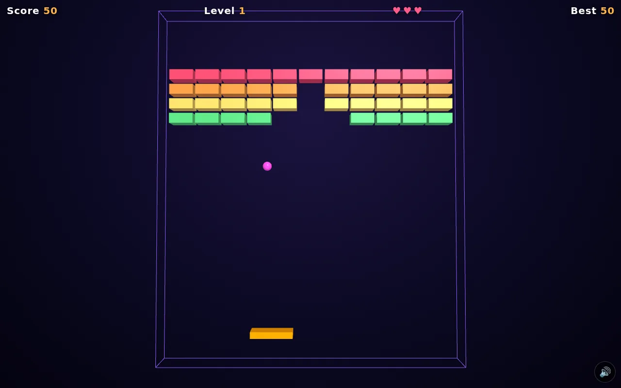 Breakout 3D game artwork