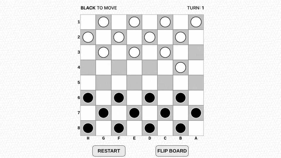 Checkers game artwork