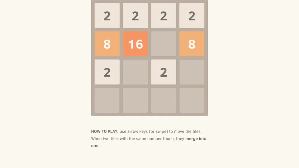 2048 Classic game artwork