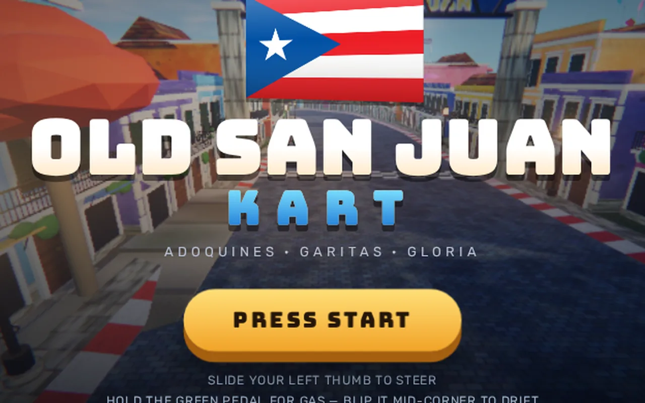 Old San Juan Kart game artwork
