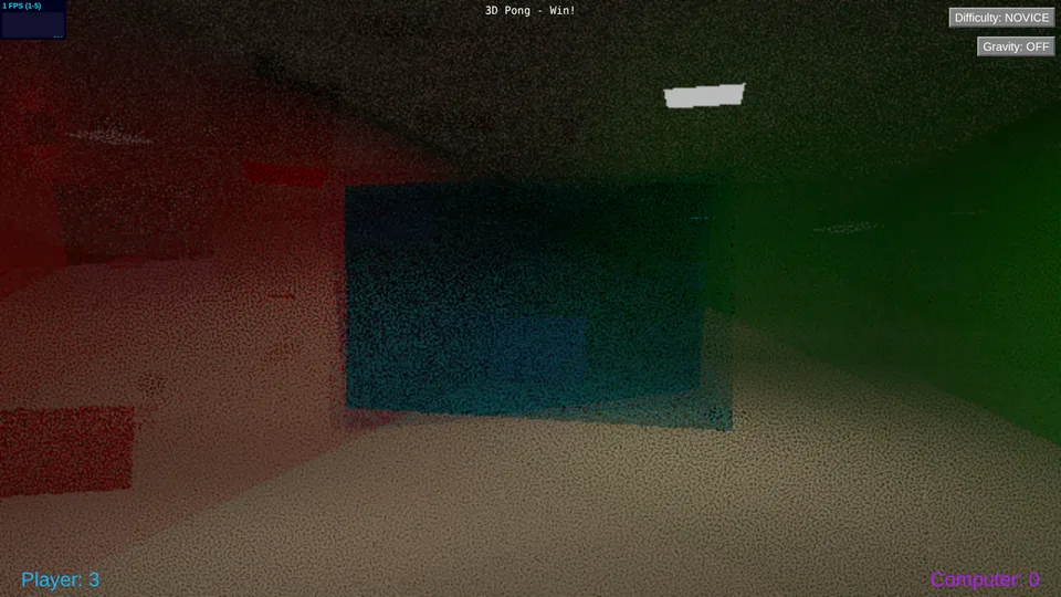 3D Pong game artwork